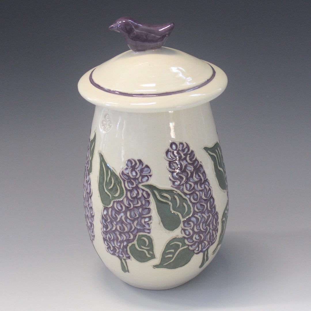 Lilac Jar + Purple Bird