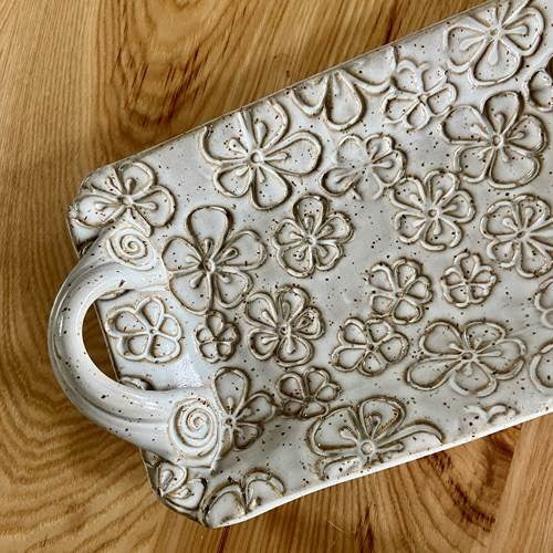 Rectangle Tray Large Pansy