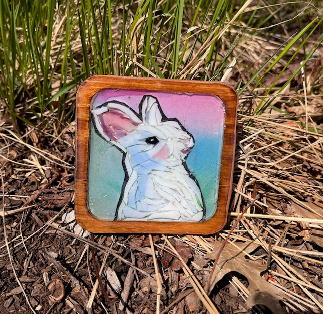 Mini Mosaic - White Rabbit