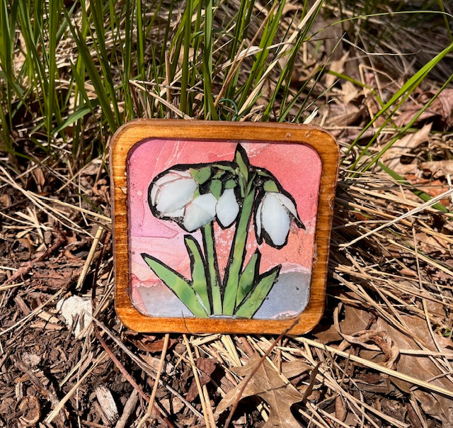 Tile - Snow Drop Flower