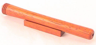 6" Smooth Padauk Wood Pocket Teleidoscope with Matching Base