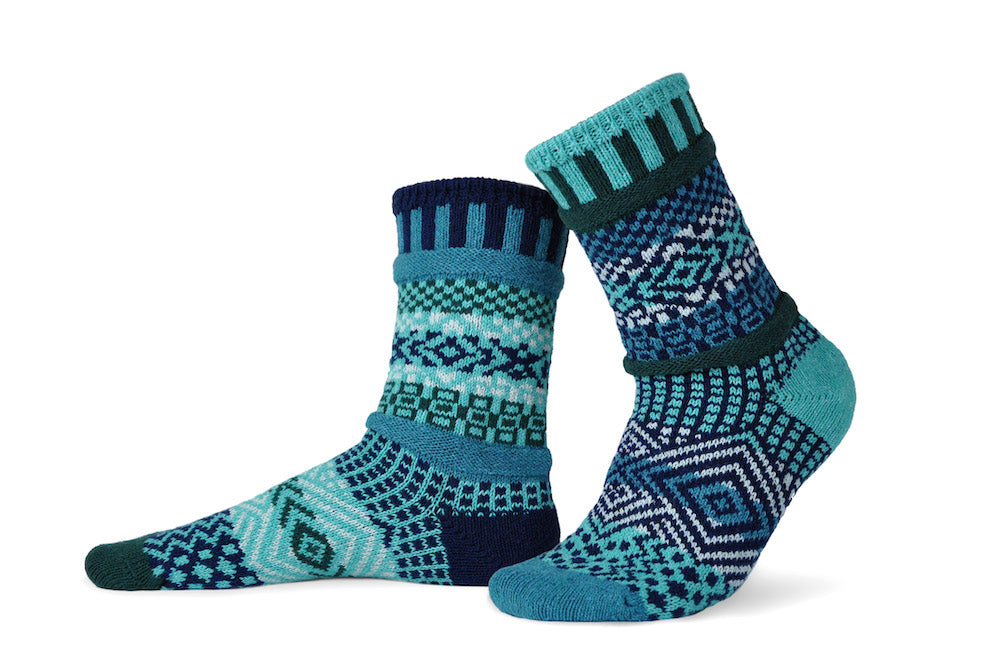 Adult Crew Socks Evergreen