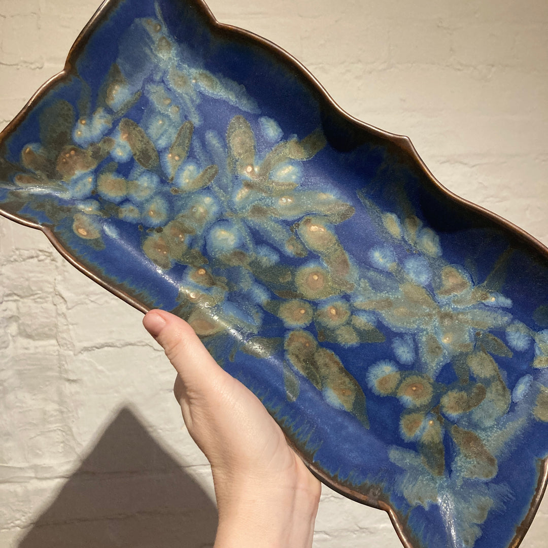 Fruit + Cheese Tray Large Blue