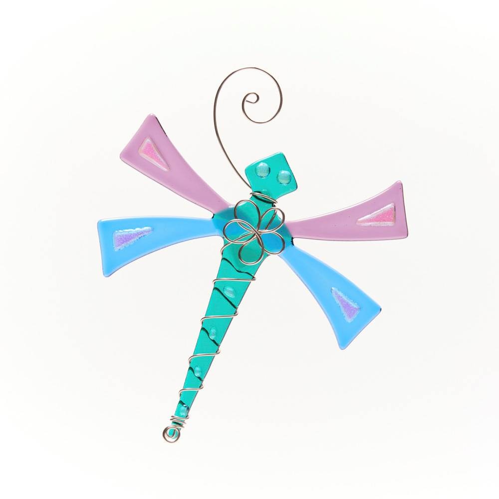 Dragonfly Small Teal + Purple