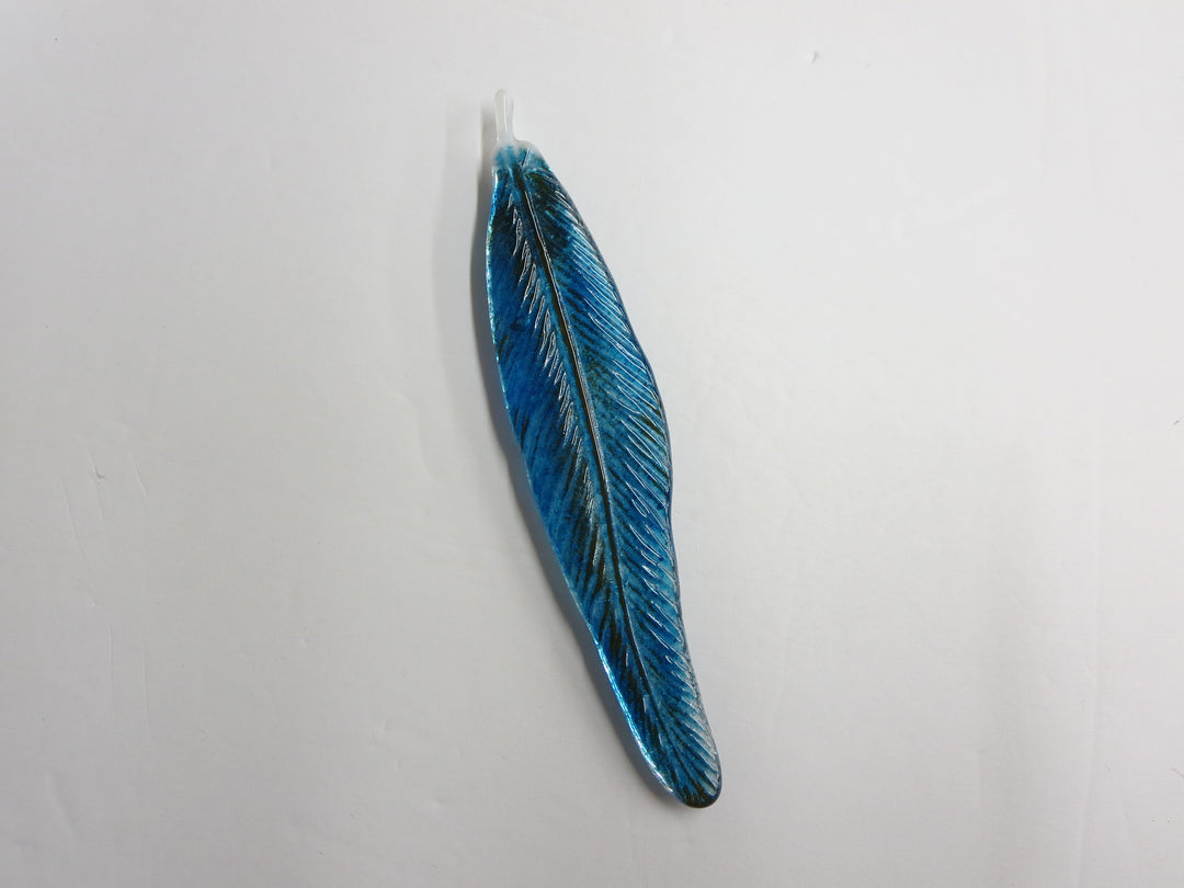 Feather Long Medium Blue