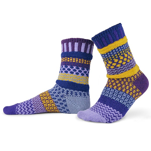 Adult Crew Socks Purple Rain