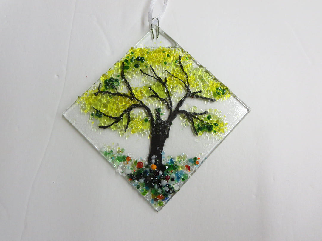 Suncatcher Tree + Yellow Leaves