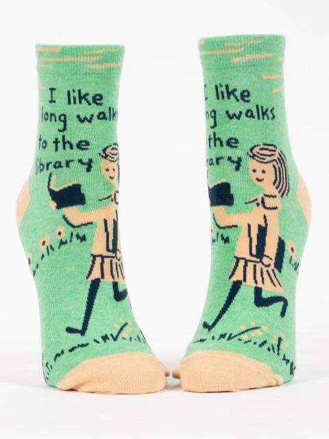Long Walks Library Ankle Socks
