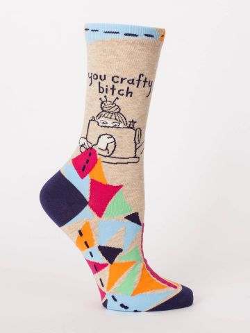 You Crafty B*tch Crew Socks