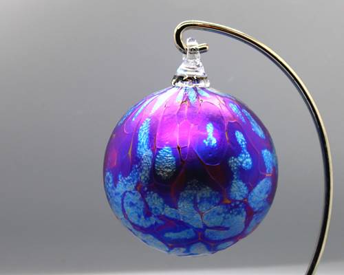 Dapple Ornament Violet + Silver Blue
