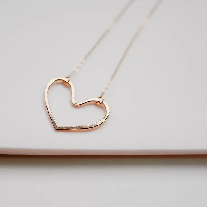 Heart Necklace Gold