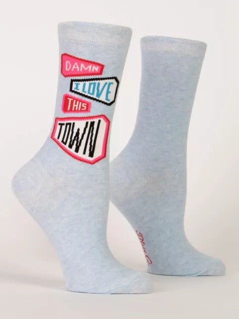 Love This Town Crew Socks