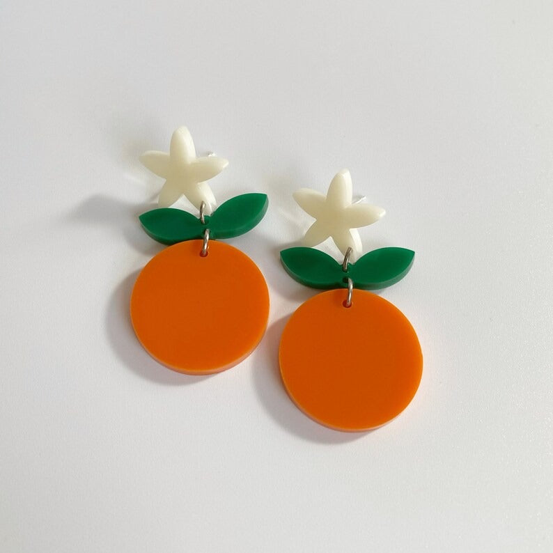 Orange Earrings