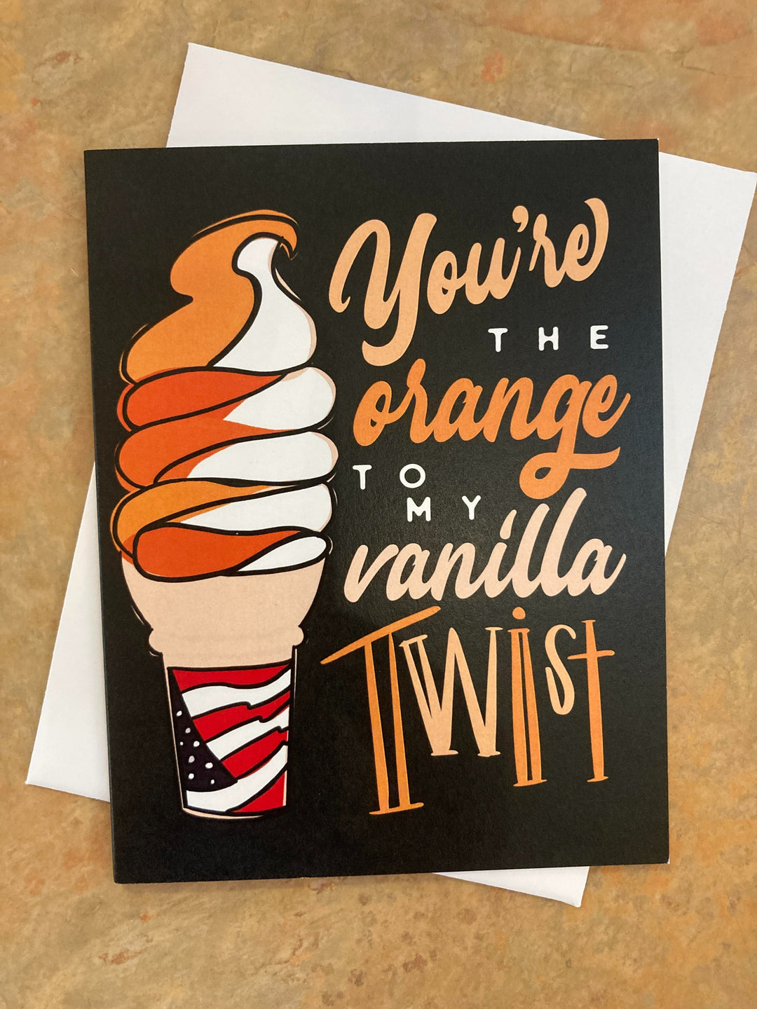 Card Twist Orange and Vanilla