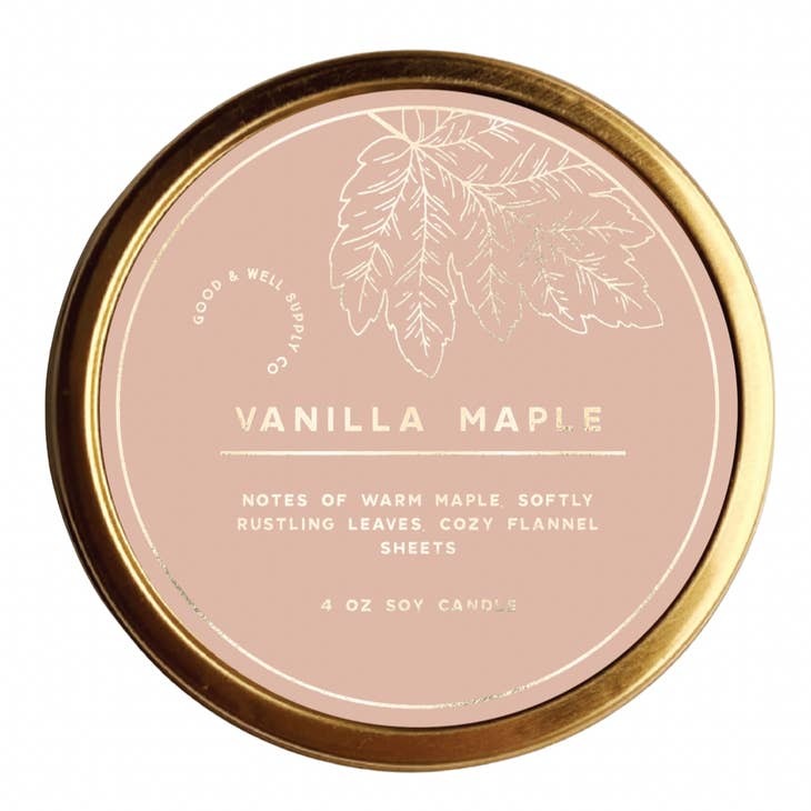 Gilded Candle Vanilla + Maple