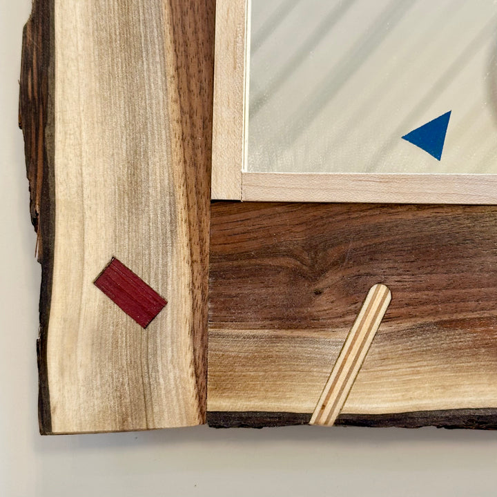 Wooden Mini Inlay Mirror