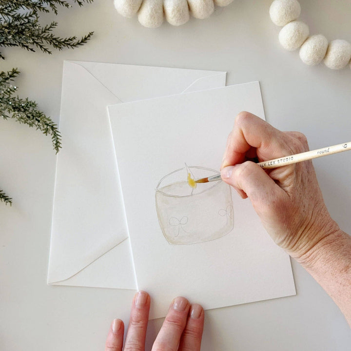 Warm &amp; Cozy Paintable Notecard