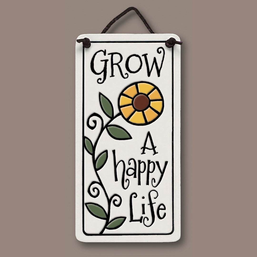 Grow Happy Life Tile