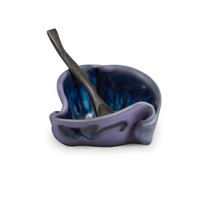 Mustard Pot Peri-winkle Blue