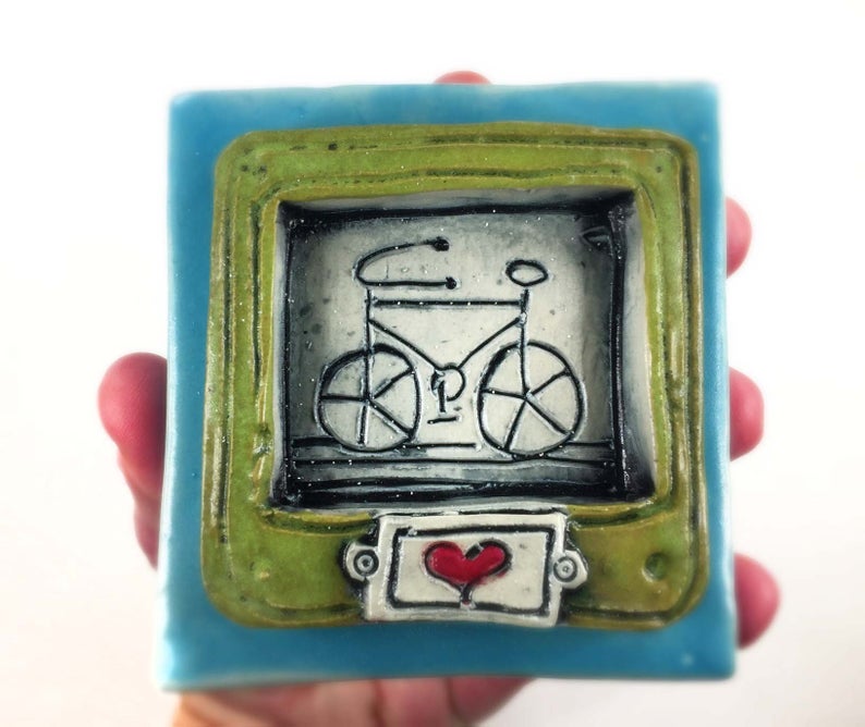 Clique Tile Bike Green Frame