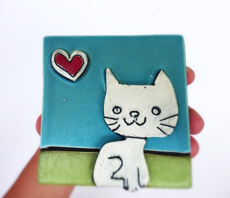 Clique Tile Cat Love