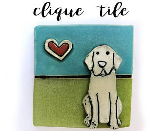 Clique Tile Dog Love
