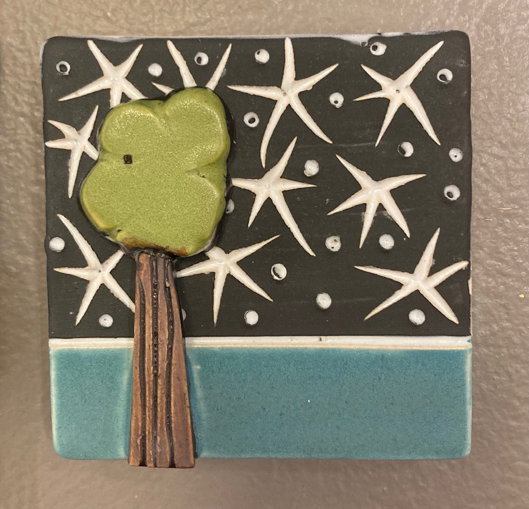 Clique Tile Starry Night Puffy Tree