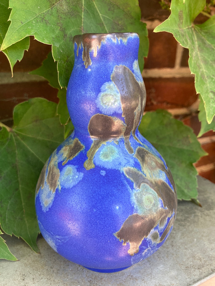 Mini Bottle Ruffle Lantern Blue