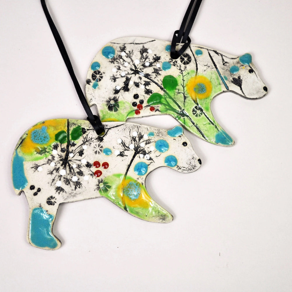 Clay Fossil Ornament Bear