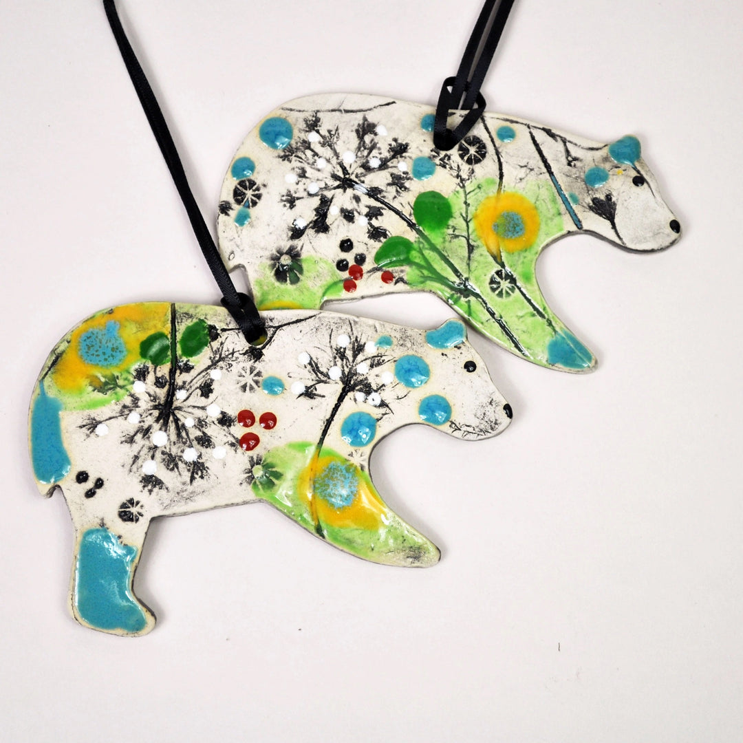 Clay Fossil Ornament Bear