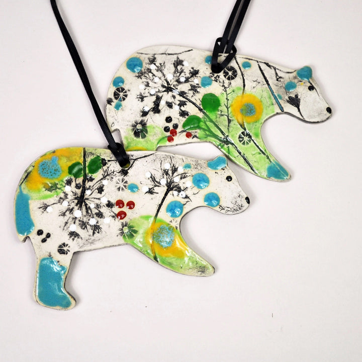 Clay Fossil Ornament Bear