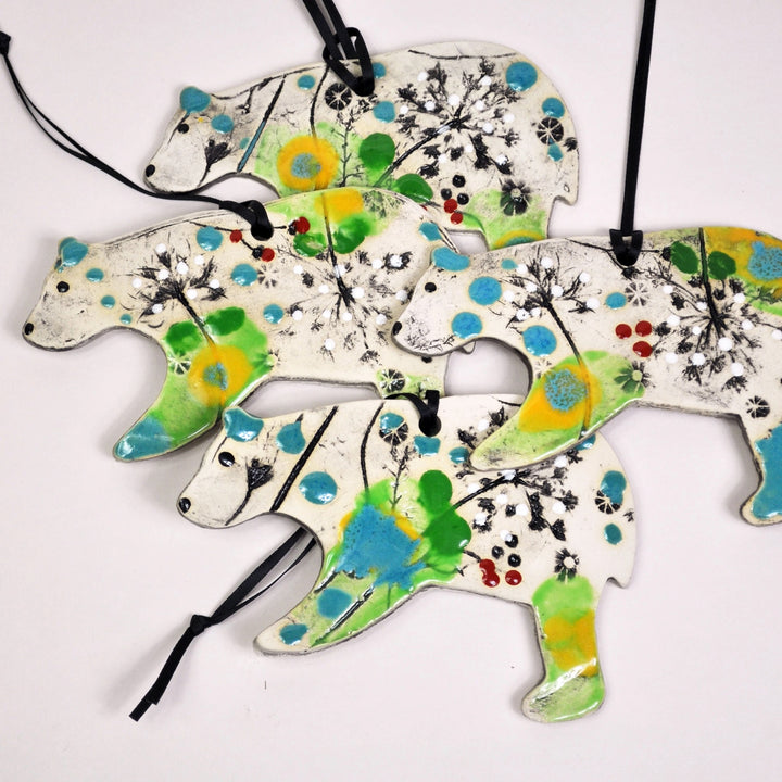 Clay Fossil Ornament Bear