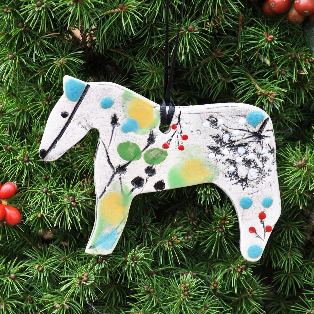 Clay Fossil Ornament Horse