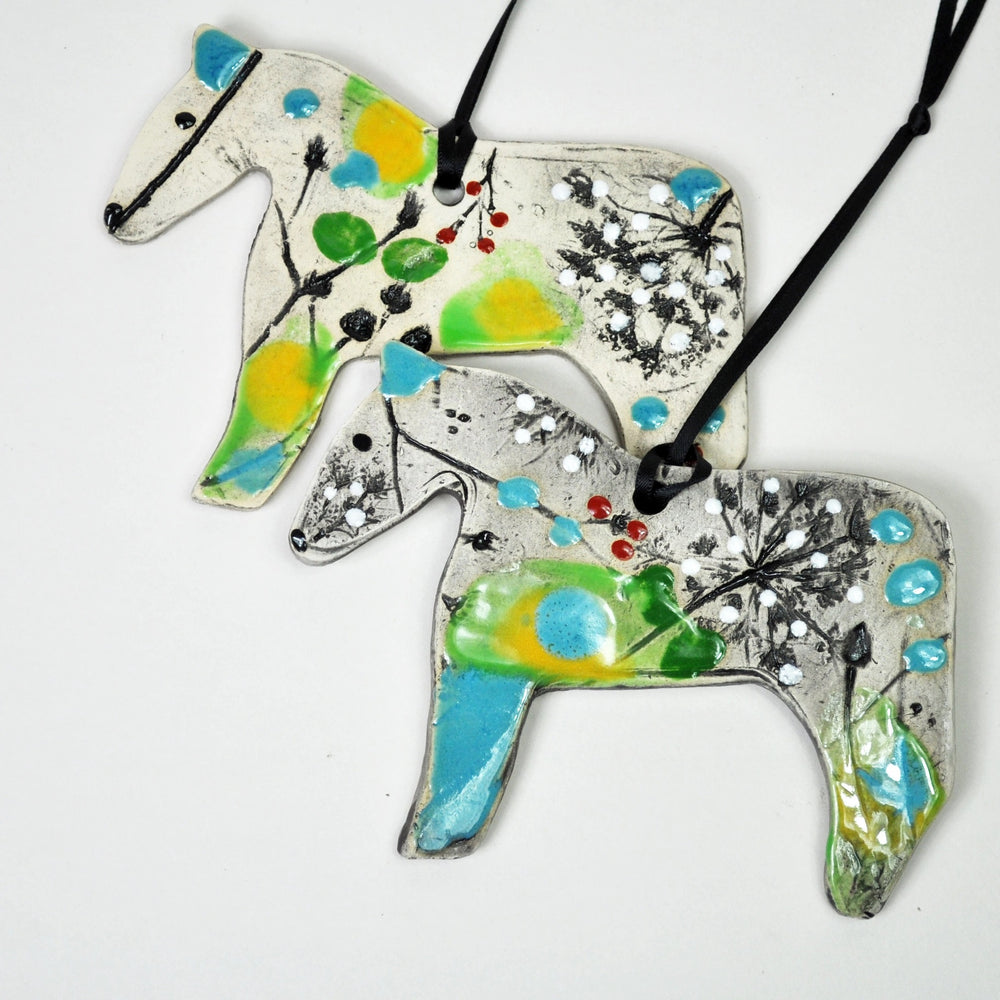 Clay Fossil Ornament Horse
