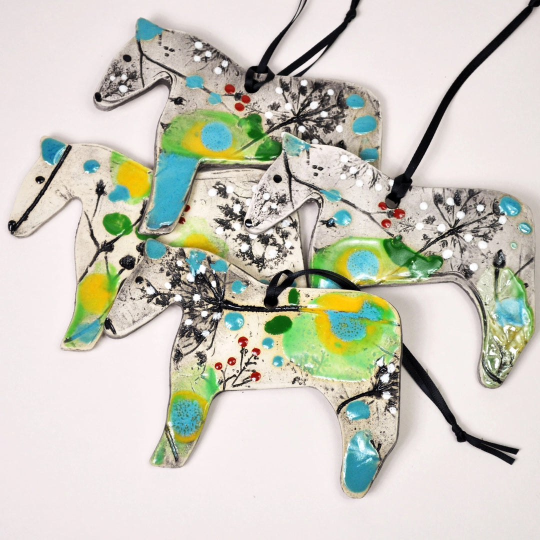 Clay Fossil Ornament Horse