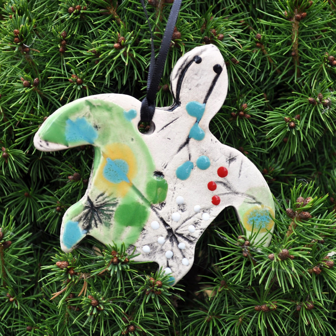 Clay Fossil Ornament Sea Turtle