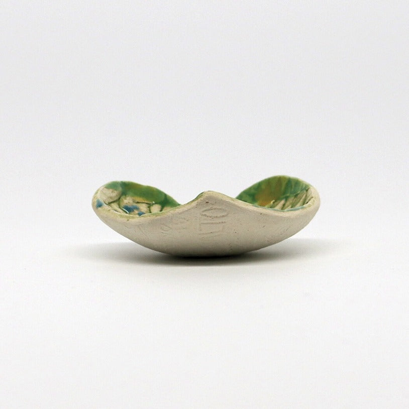 Heart Dish Small with Pressed Flowers