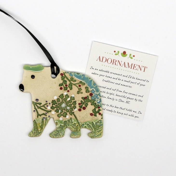 Pottery Ornament Bear
