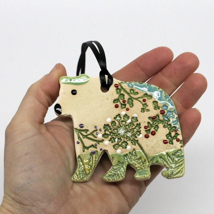 Pottery Ornament Bear