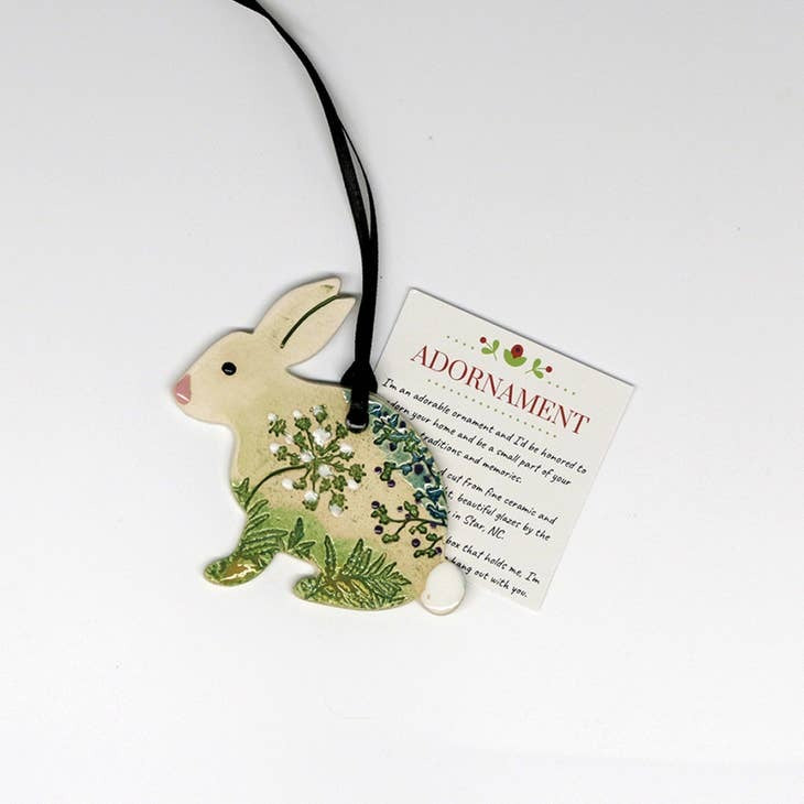 Pottery Ornament Bunny