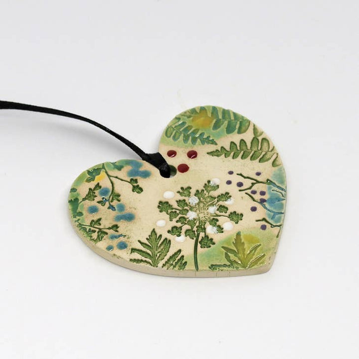 Pottery Ornament Heart