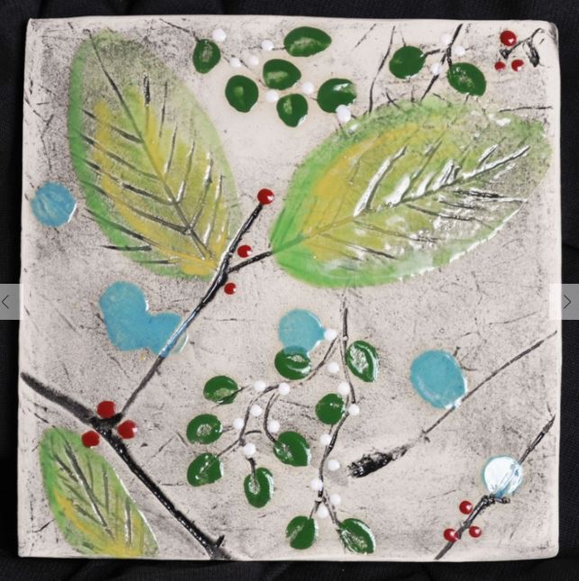 Tile Nature Leaf Hanging