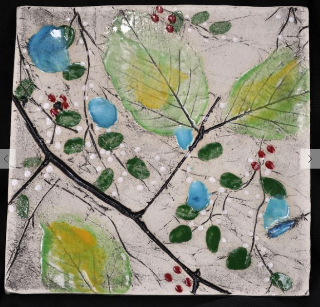 Tile Nature Leaf Hanging