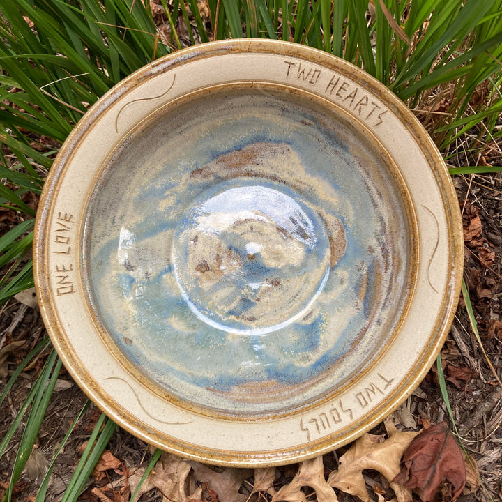 Medium Bowl Two Hearts Shoreline