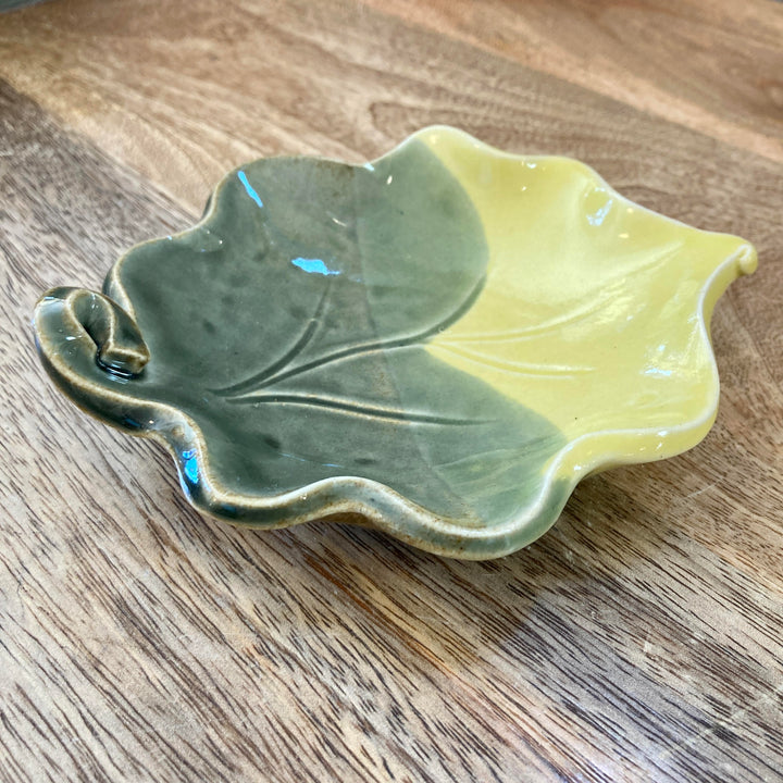 Little Leaf Bowl Green + Yellow