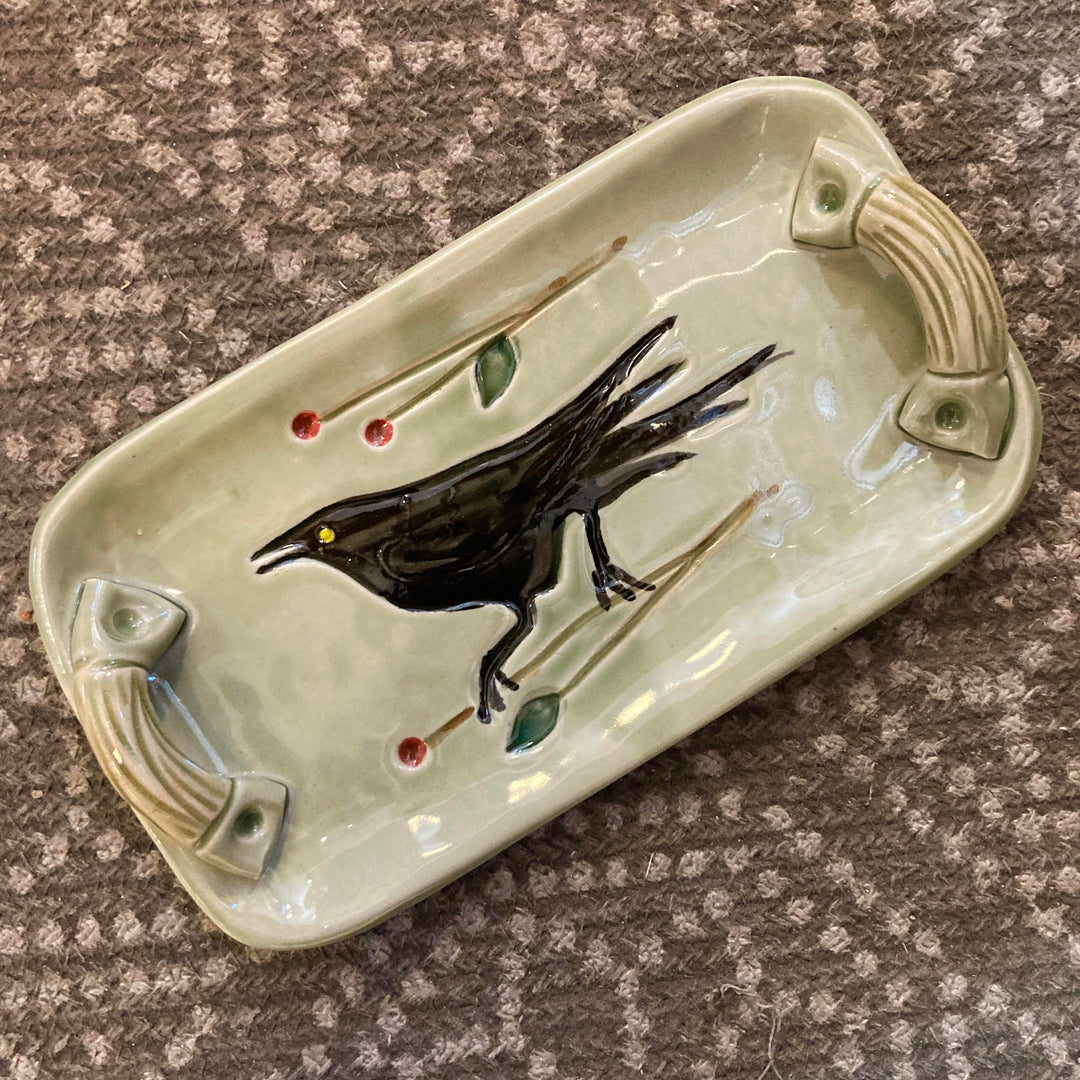 Crow Tray Florentine Green