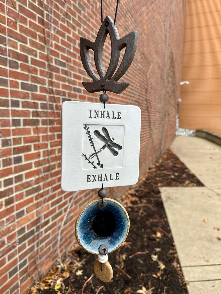 Mantra Totem Inhale Exhale Dragonfly Sapphire