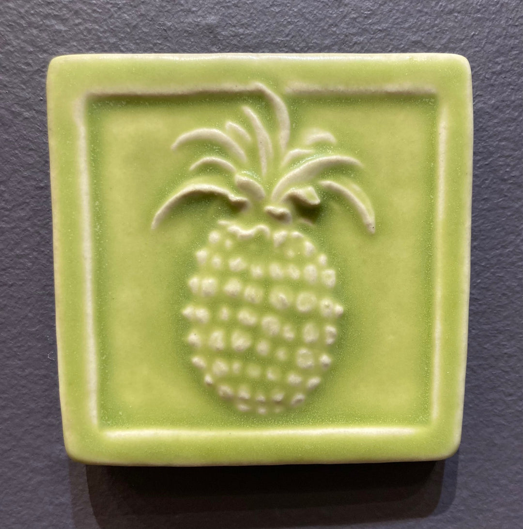 4x4 Pineapple Tile Chartreuse
