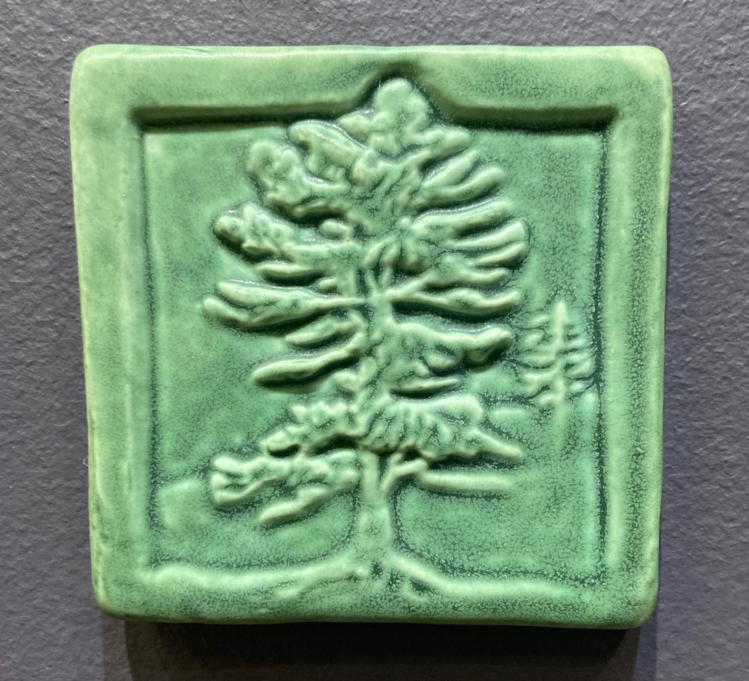 4x4 White Pine Tile Leaf Green