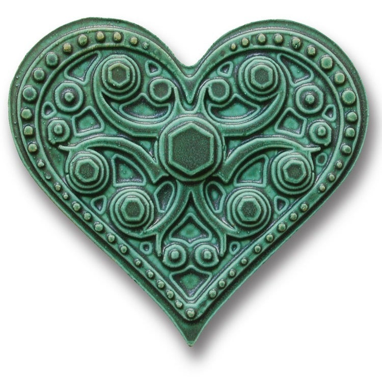 Urban Heart Tile Leaf Green